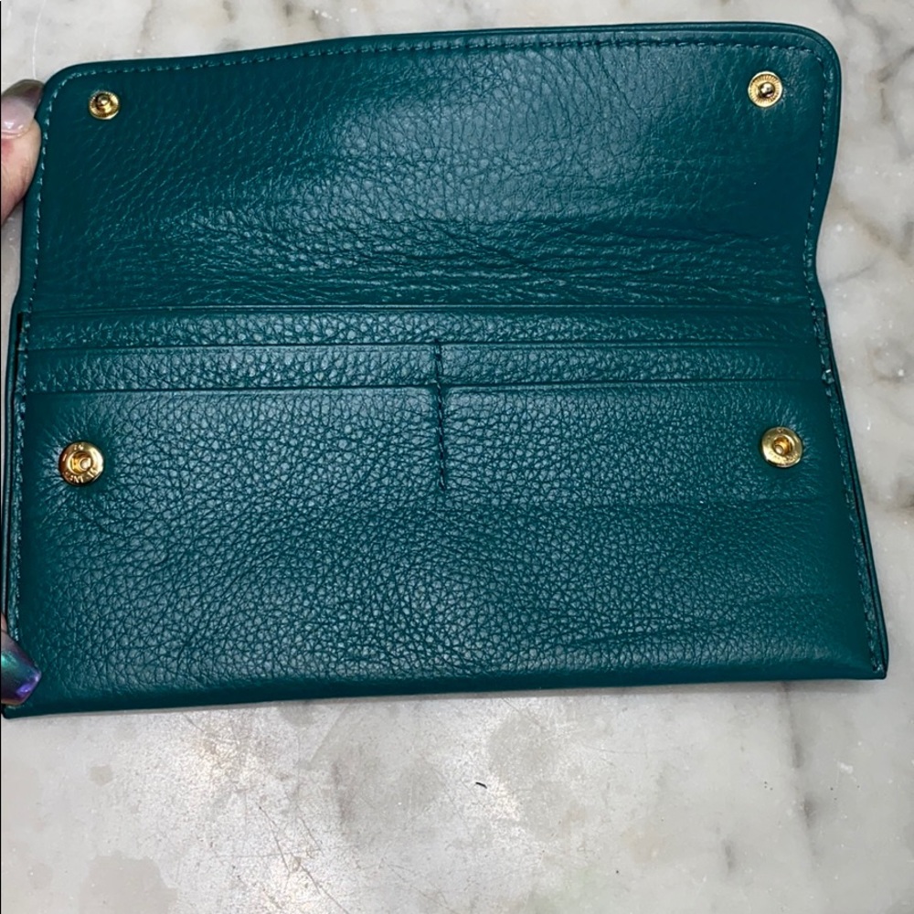 Michael Kors Turquoise Leather Wallet EUC - Picture 6 of 9